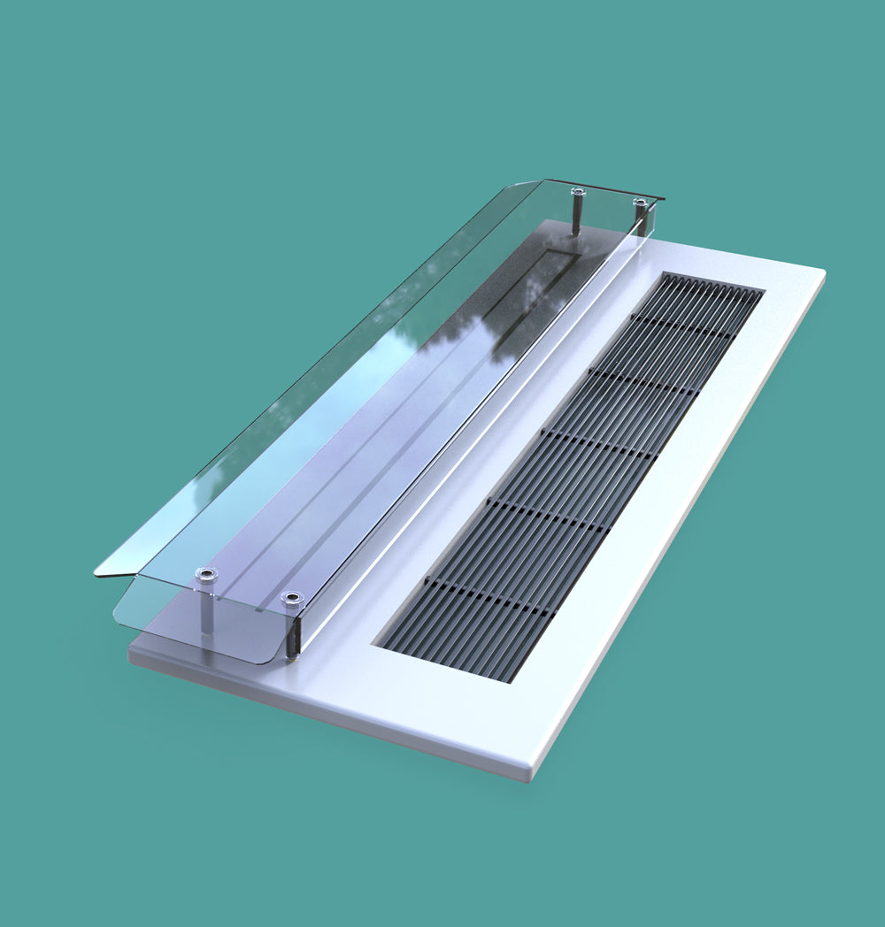 Deflector for disposable cassette air conditioners